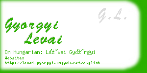 gyorgyi levai business card